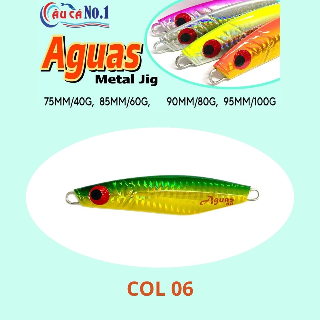 MỒI JIG CÂU CÁ PROHUNTER AGUAS METAL JIG 85MM/60G