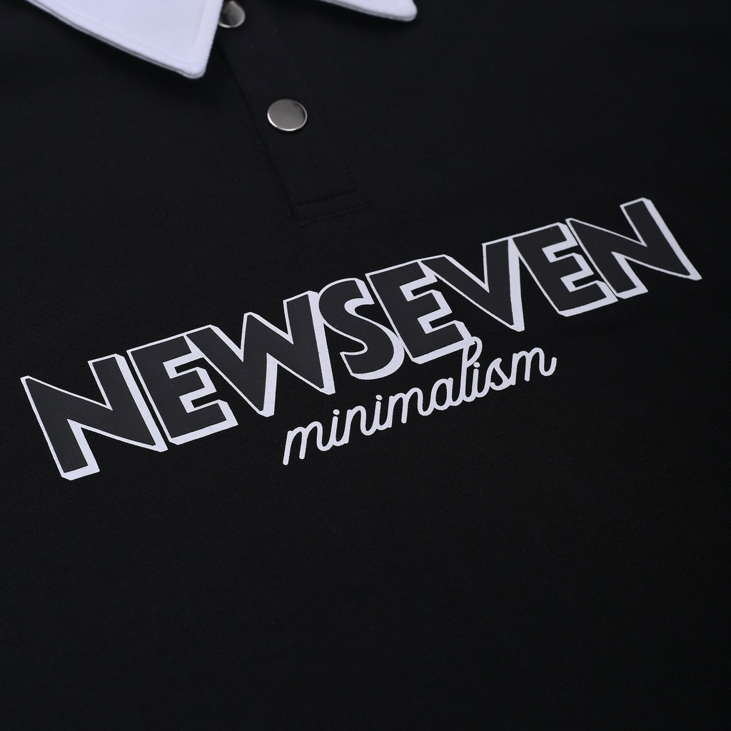 Áo Thun Polo N7 Newseven Minimalism V3 / Black