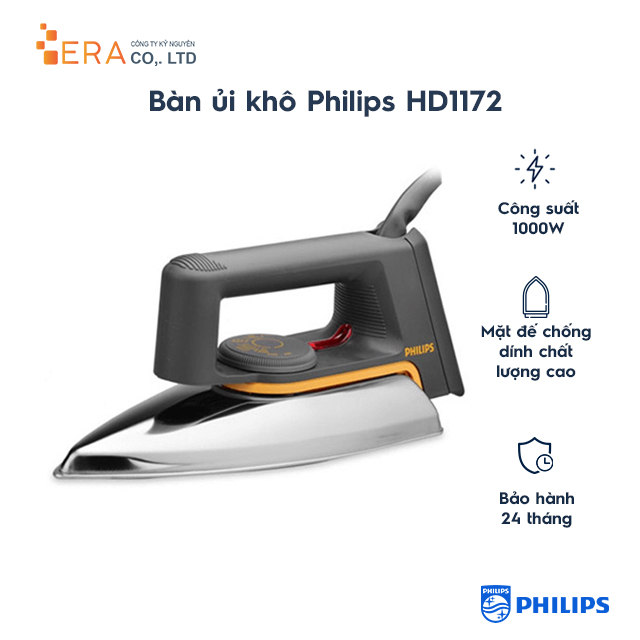 Bàn ủi khô philips hd1172