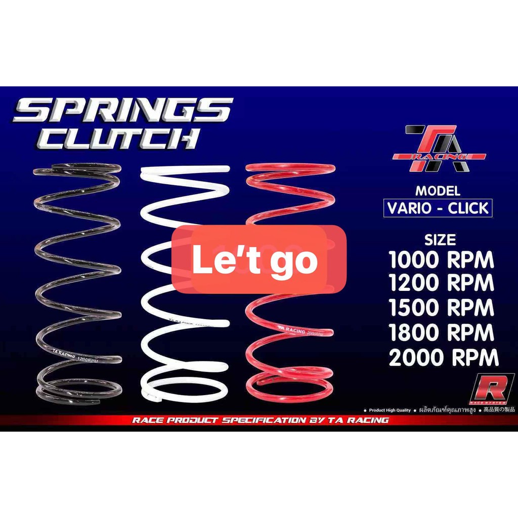 LÒ XO NỒI XE TAY GA VARIO TA RACING ( 3 CÀNG / TRỤ )