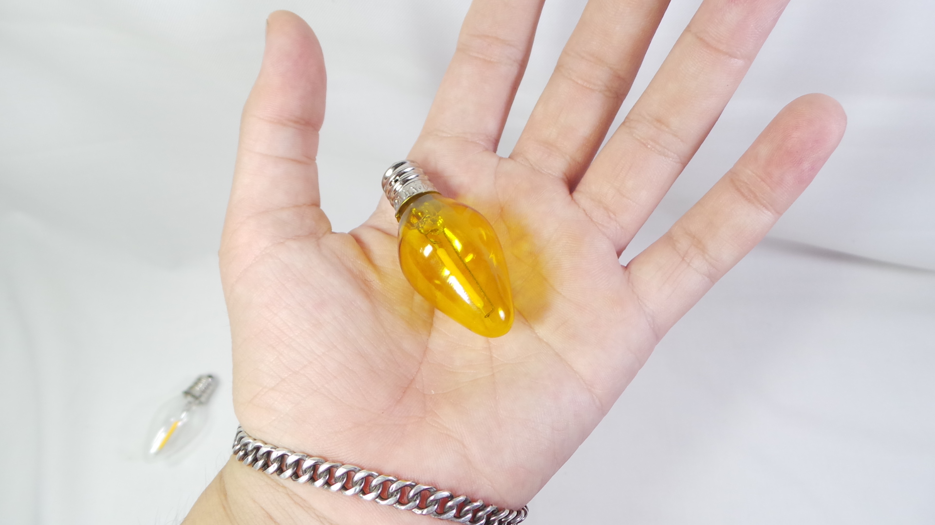 Bóng đèn led trái ớt, cà na 1w, đuôi E12 (trong, vàng, đỏ trong, đỏ đục)