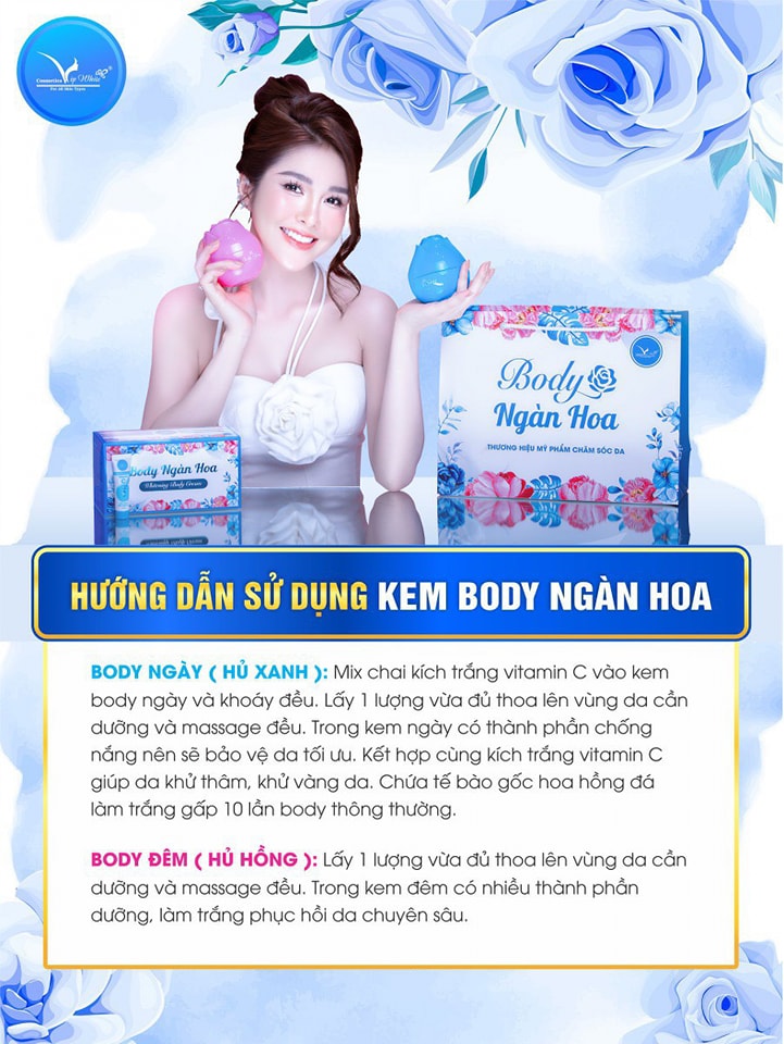 Body Ngàn Hoa Vip White - Mua 1 Được 5