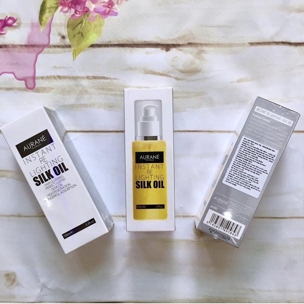 [+Tặng mũ trùm][HCM]TINH DẦU BÓNG TÓC OLIVE INSTANT RE LIGHTING SILK OIL AURANE 100ML