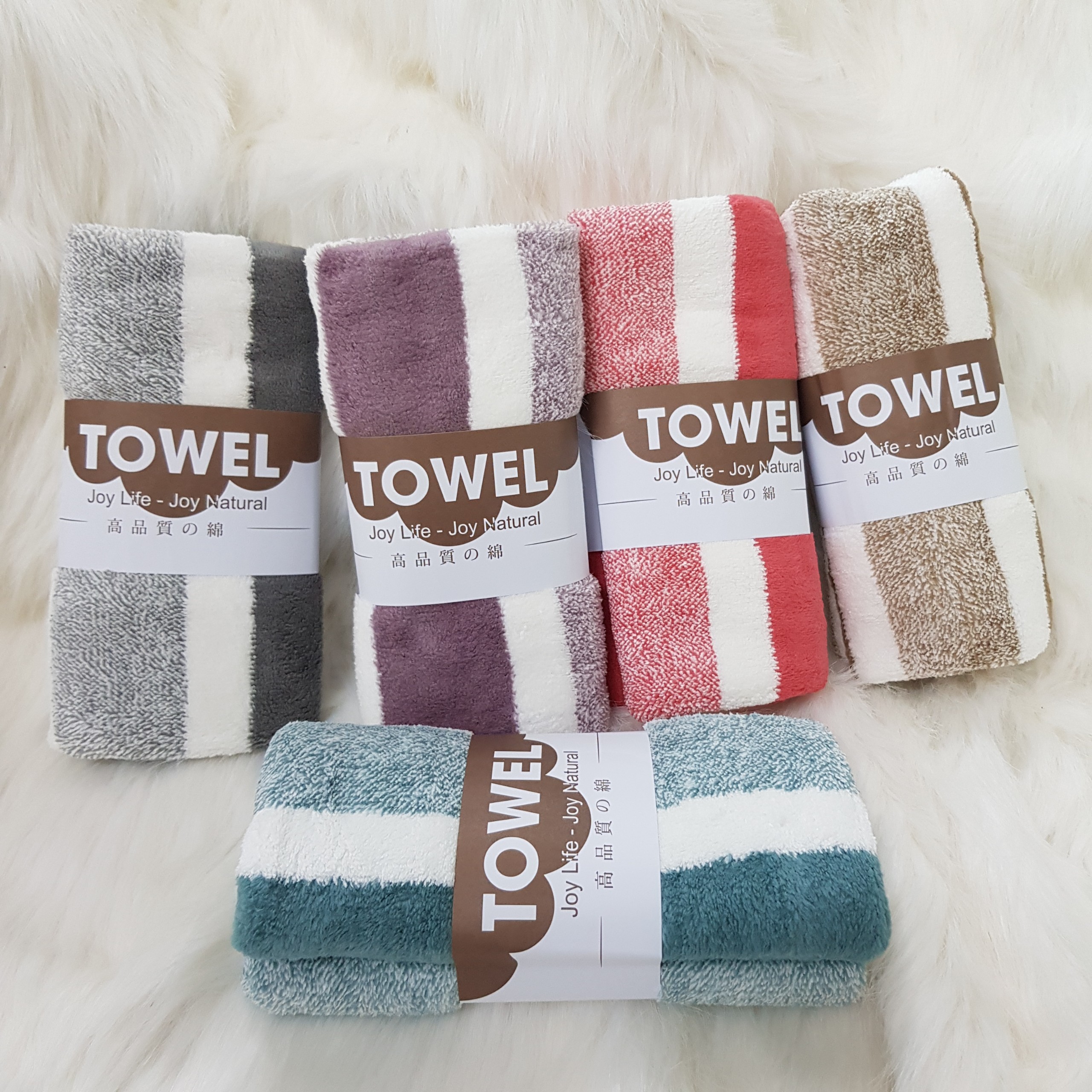Khăn tắm Lông cừu siêu mềm mịn size 35x75cm - Siêu thấm hút, thích hợp lau mặt, quấn đầu, lau người