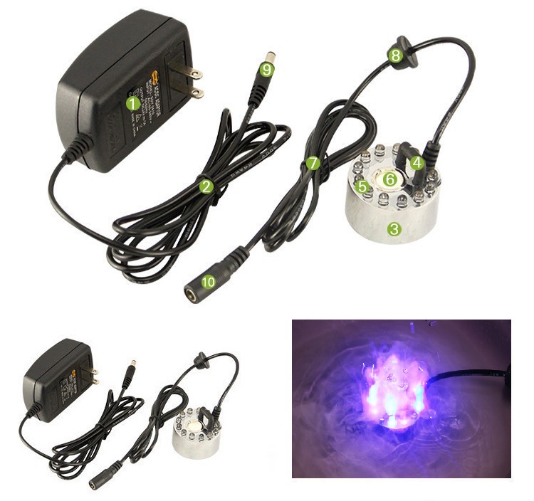 Máy tạo khói mini + Nguồn adapter
