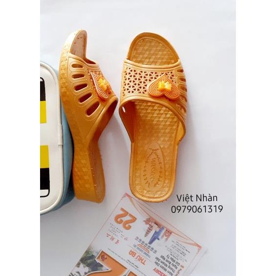 Dép lê cho bà, cho mẹ, dép nhựa đúc nguyên khối mã bàtim-3711