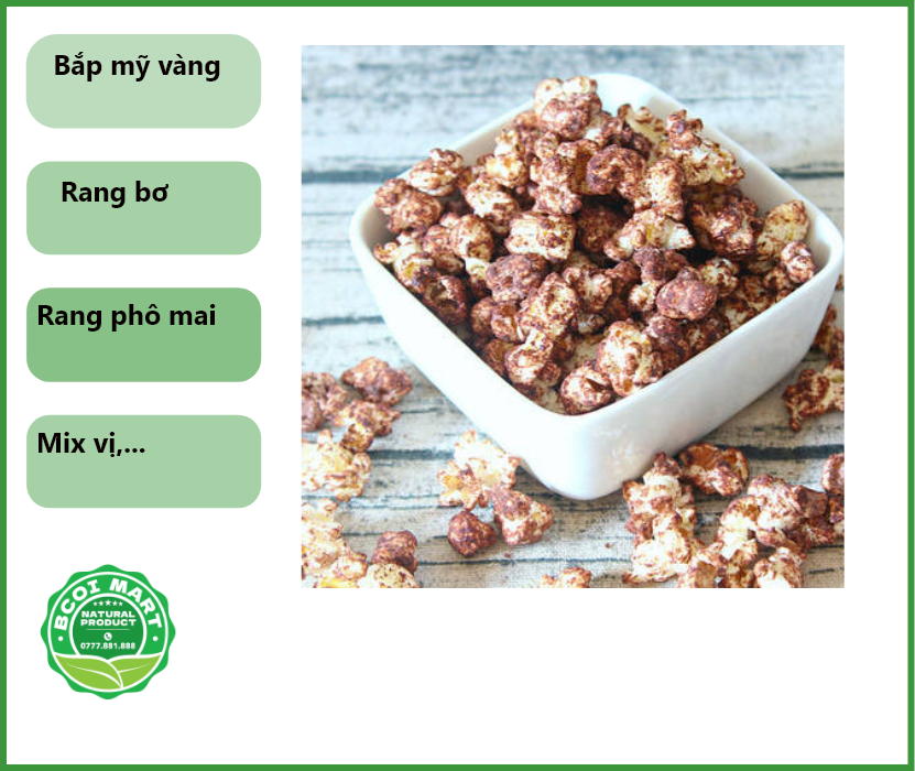 Bắp rang bơ - Bắp mỹ - hạt bắp nổ