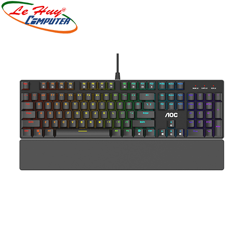 Bàn phím cơ AOC GK500 RGB Blue Switch Gaming