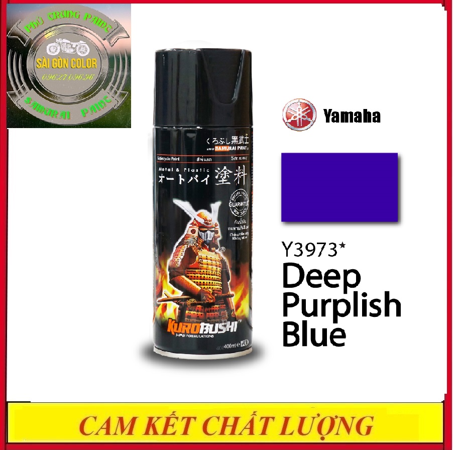 Sơn xịt Samurai Y3973 màu tím xanh đậm