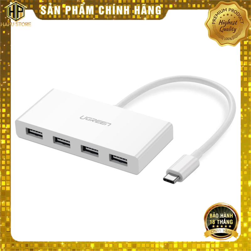 Bảng giá Cáp USB Type C to USB 3.0 chia 4 cổng Ugreen 40379 chính hãng - Hapustore Phong Vũ