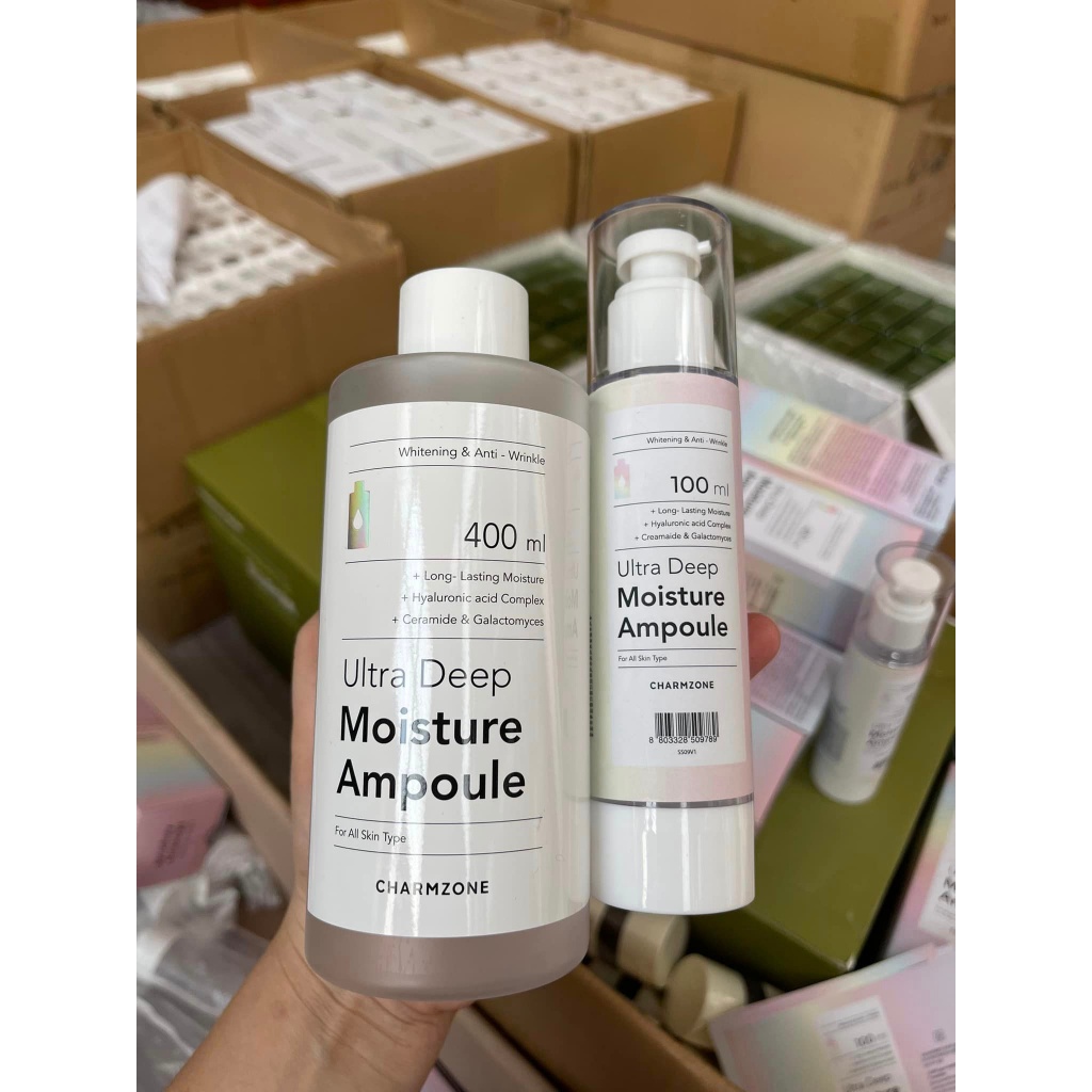 Serum phục hồi căng bóng da B5 Charmzone Ultra Deep Moisture Ampoule 100ml