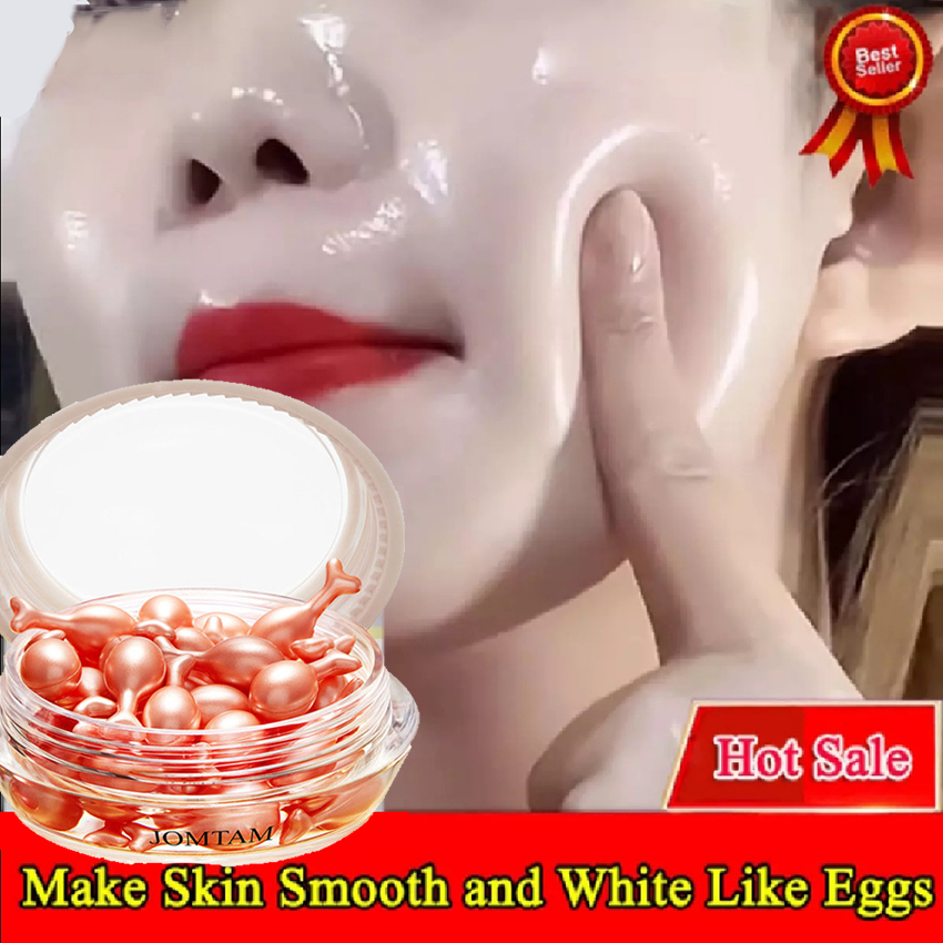 30grains/Box Vitaminis Face Serum fullerene placenta Essence Capsule Fade Fine Lines Facial Anti-aging Anti-wrinkle Whitening Skin Care