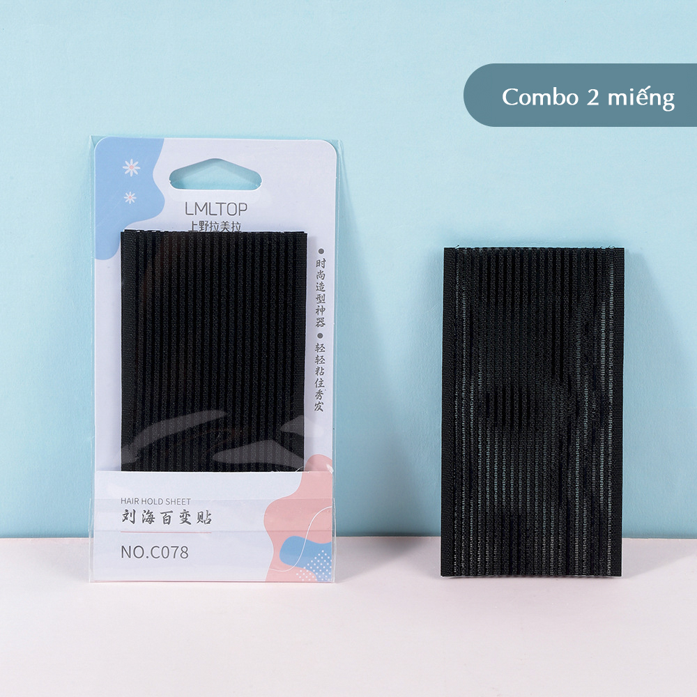 Miếng dán tóc mái tự dính cố định tóc trang điểm rửa mặt combo 2 miếng