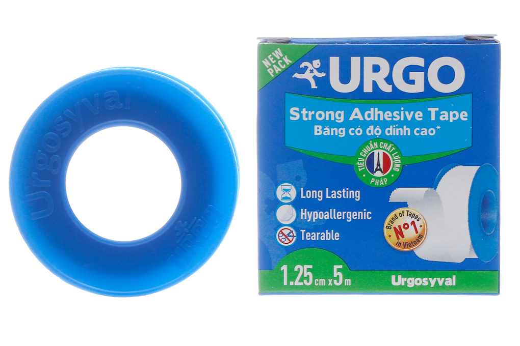 Băng keo lụa có độ dính cao Urgosyval 1.25cm x 5m