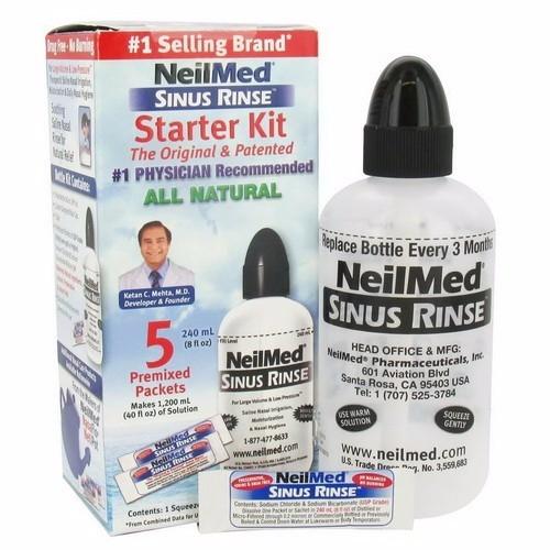 Bình rửa mũi Neil Med Sinus Rinse kèm 50 muối