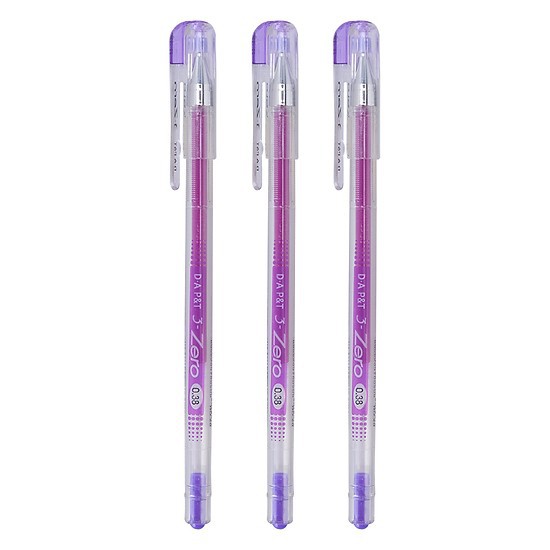 Hộp 12 Viết Nước 3-Zero 0.38mm Đông A ( xanh, tím, đỏ, đen )
