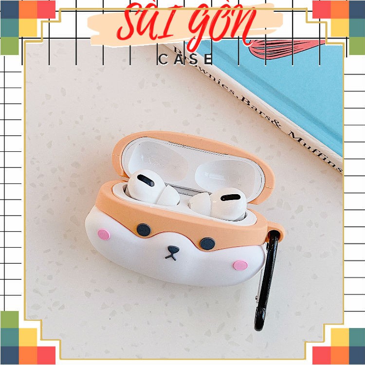 🌟 Case airpods Pro🌟 Vỏ bao airpod pro silicon đựng tai nghe không dây mã cún gogi pro