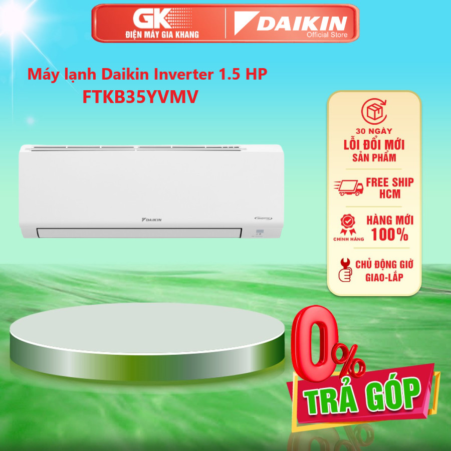 Máy lạnh daikin inverter 1.5 hp ftkb35yvmv - giao toàn quốc - freeship hcm