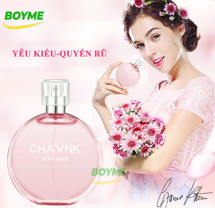 Nước Hoa Nữ, Nước Hoa Nữ Thơm Lâu Chavnk 💖 Nổi Bật, Hấp Dẫn, Nhẹ Nhàng, Sâu Lắng Với Hương Thơm Từ Thiên Nhiên Ngọt Ngào Quyến Rũ 💖 Lưu Hương Dài Lâu, Sang Trọng, Qúy Phái, Thể Tích 50ml.