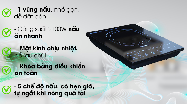 [HCM]Bếp từ Philips HD4921  -  HÀNG CHÍNH HÃNG