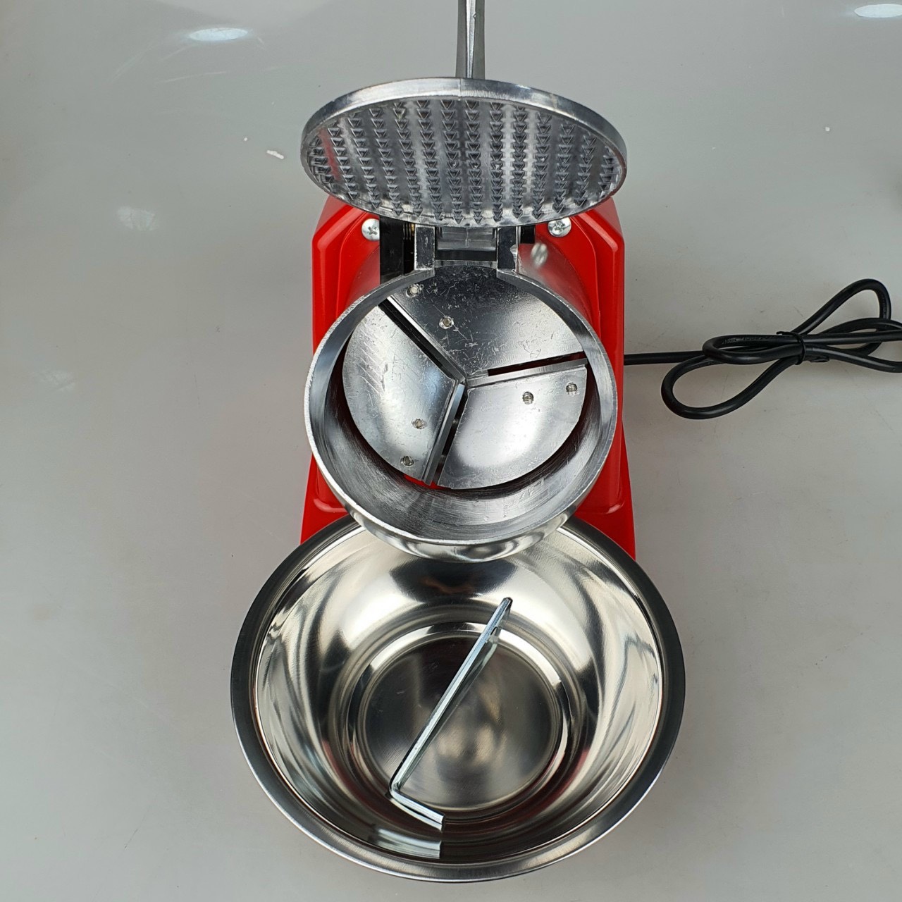 Máy bào đá tuyết 500W 3 lưỡi/2 lưỡi(chọn phân loại) bảo hành 12 tháng-màu ngẫu nhiên-hình ảnh tự chụp