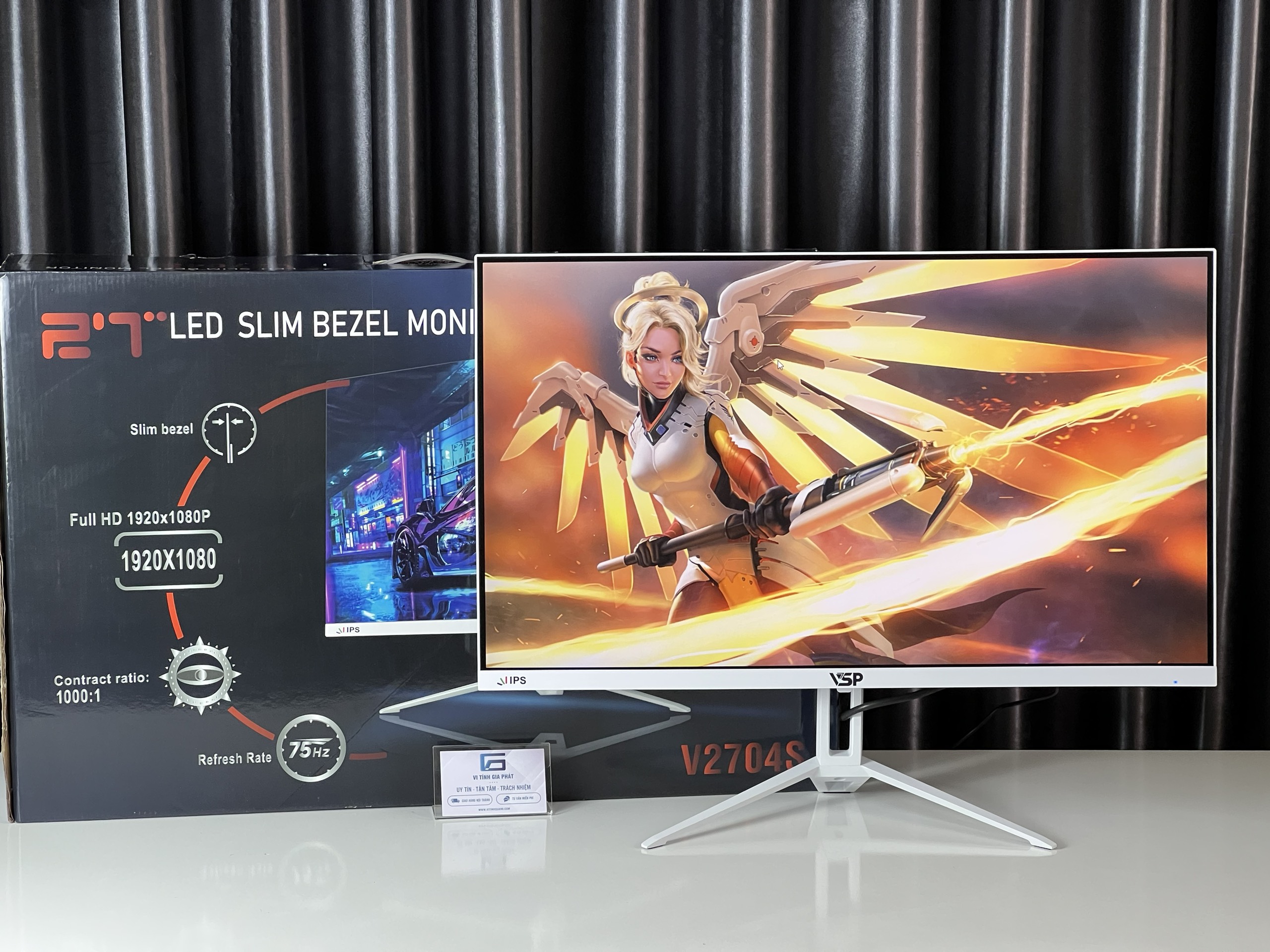 VSP v2704s (27inch/IPs/HDMI/VGA) monitor white/pink/Black genuine 36 months warranty