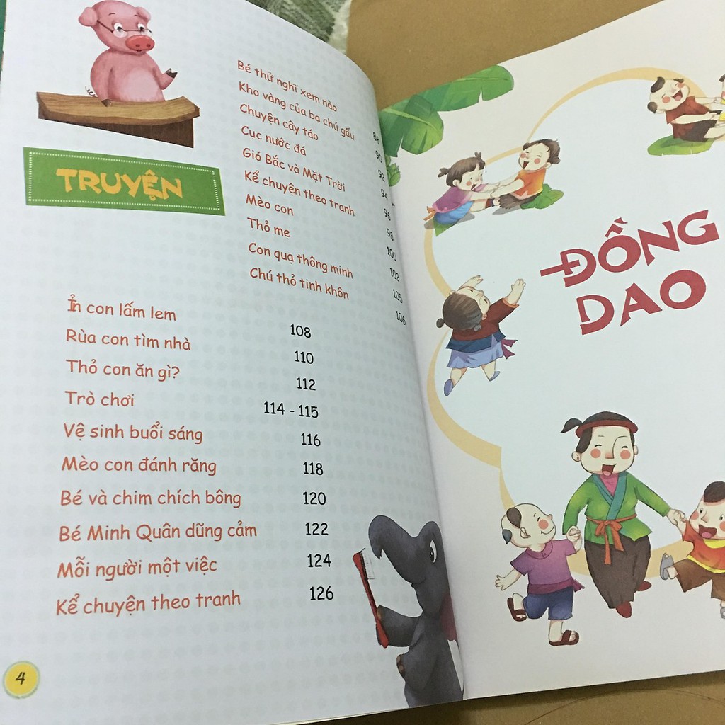Sách - Đồng Dao Thơ - Truyện Cho Bé Tập Nói