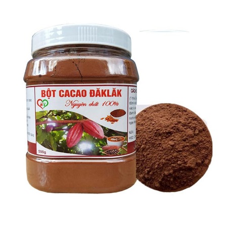 Bột ca cao nguyên chất 100% Hủ 500G