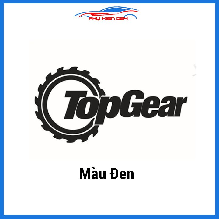 Nhãn dán xe TopGear thể thao trang trí ô tô