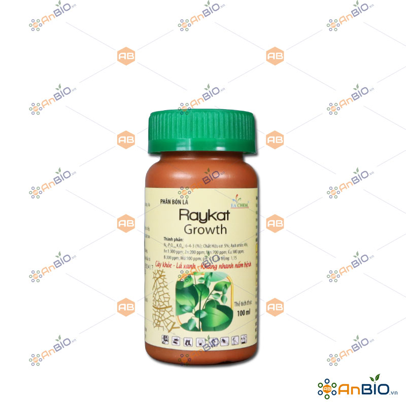 [HCM]PHÂN BÓN LÁ SINH HỌC RAYKAT GROWTH Chai 100ml - C4.1031