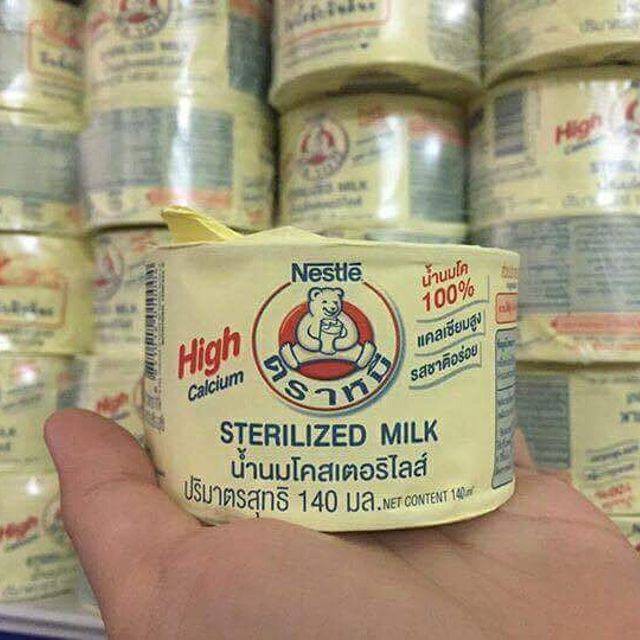 Lốc 12 lon sữa gấu Thái Lan