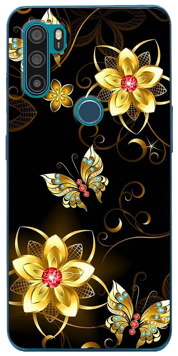 Ốp lưng dành cho Vsmart Active 1, Active 1+, Active 3, Live, Live 4 mẫu Hoa bướm vàng