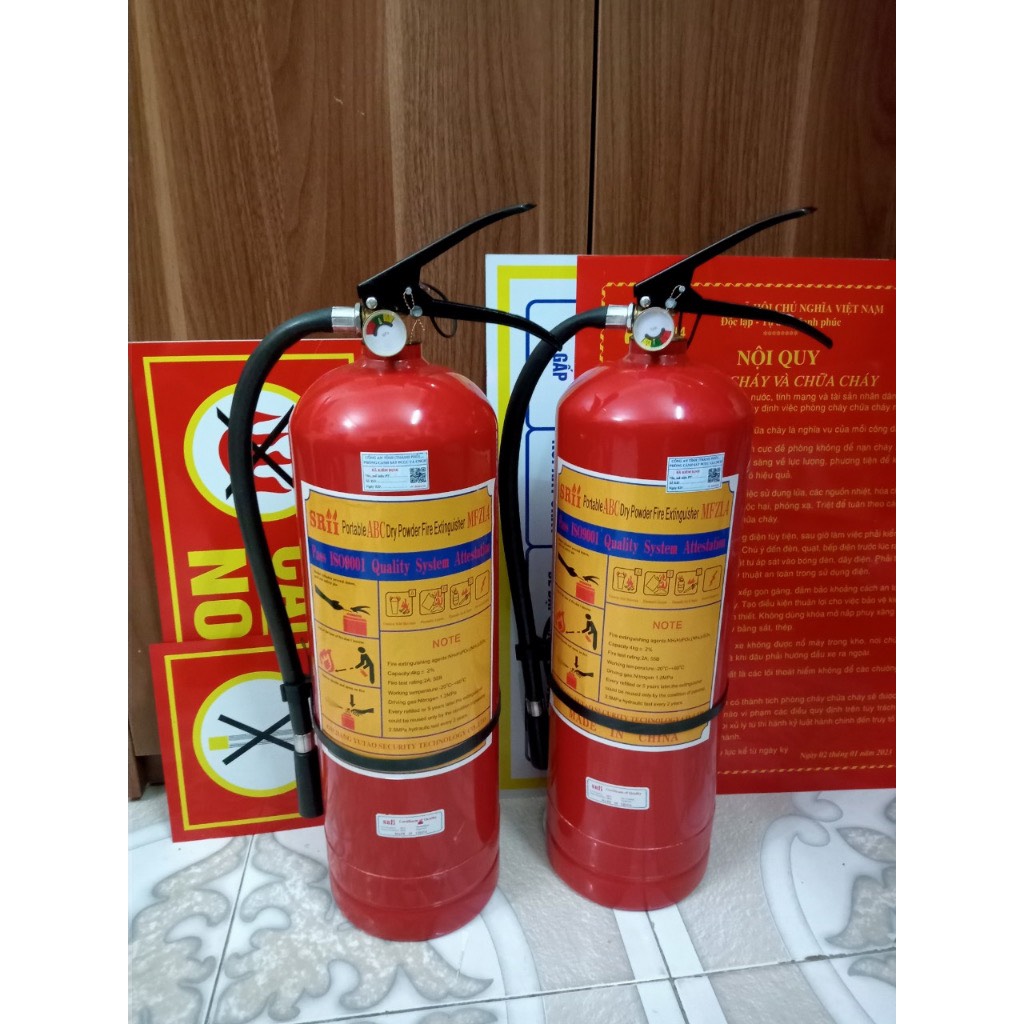 COMBO 2 Bình chữa cháy CÓ KIỂM ĐỊNH - 4Kg bột ABC