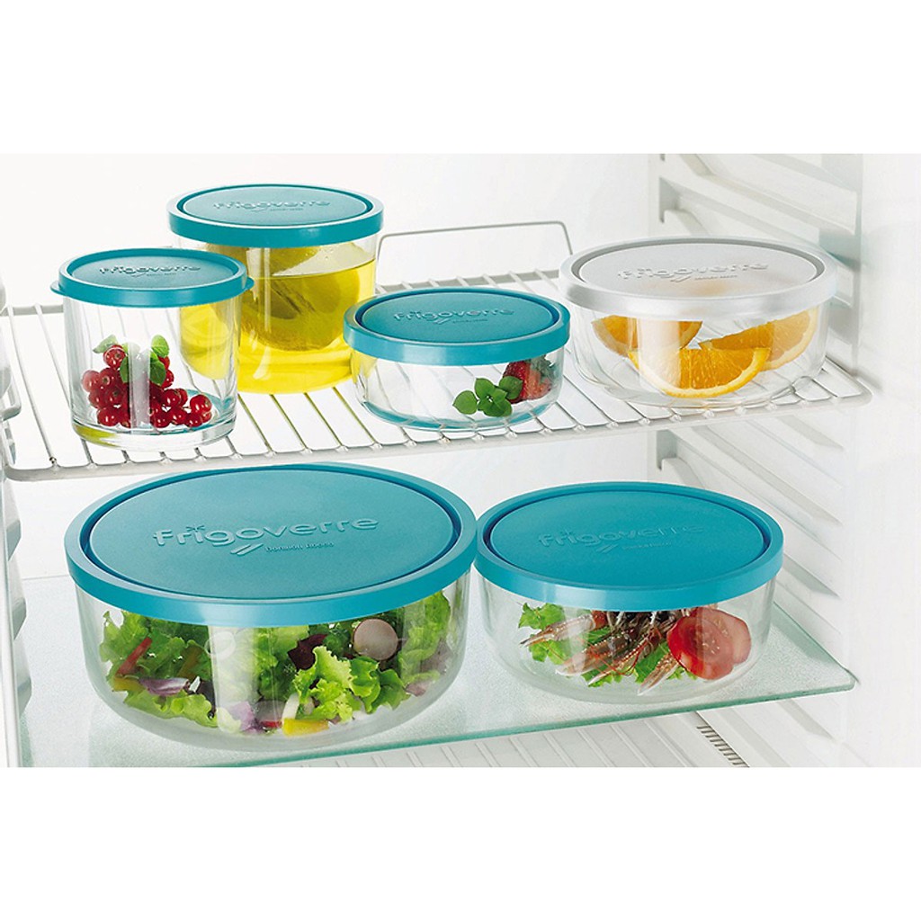 Hộp thuỷ tinh tròn Frigoverre 300ml - 650ml - 1250ml  (Bormioli Rocco)