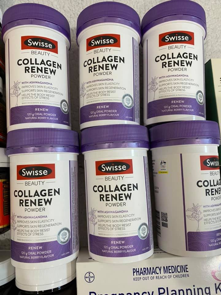 Bột collagen swisse Renew Powder 120gr trắng da giảm nám