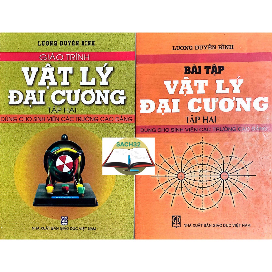 Combo 2 cuốn giáo trình vật lý đại cương tập2 + bài tập