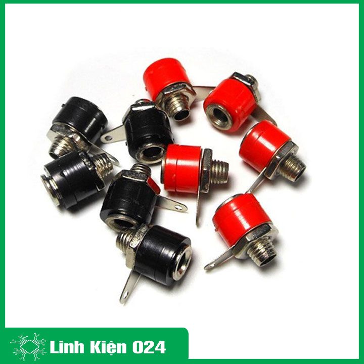 Jack nối JS90 ngắn hai màu đỏ đen