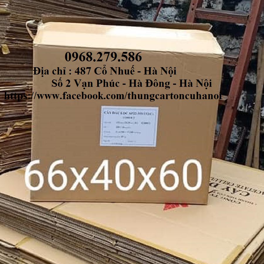 Thùng carton cũ 5 lớp 66x40x56
