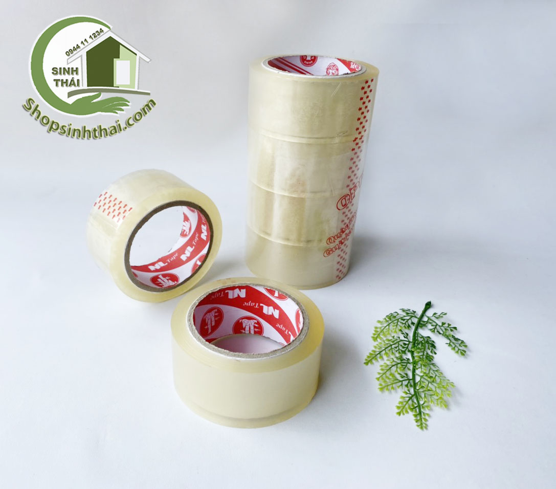 Cuộn băng keo trong 5p dán hàng dán thùng - mic 50 siêu dai cuộn 200gr