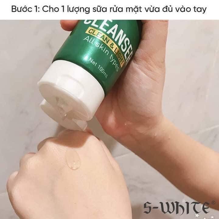 [HCM]Sữa Rửa Mặt Tinh Chất Nha Đam Swhite