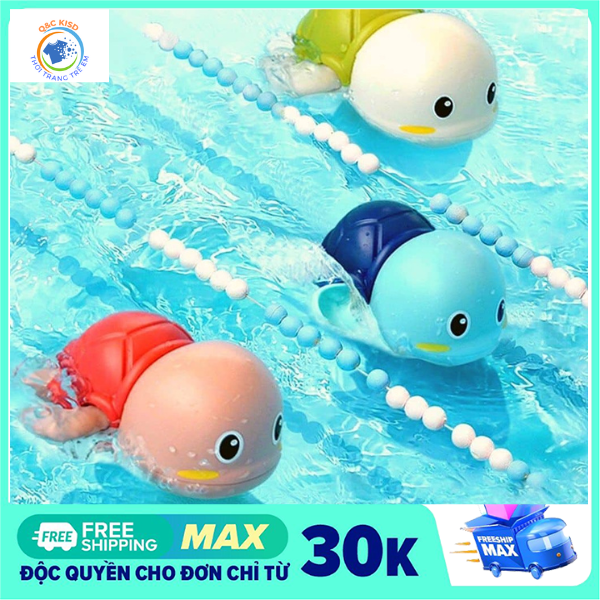 Rùa bơi vặn cót thả bồn tắm dễ thương cho bé