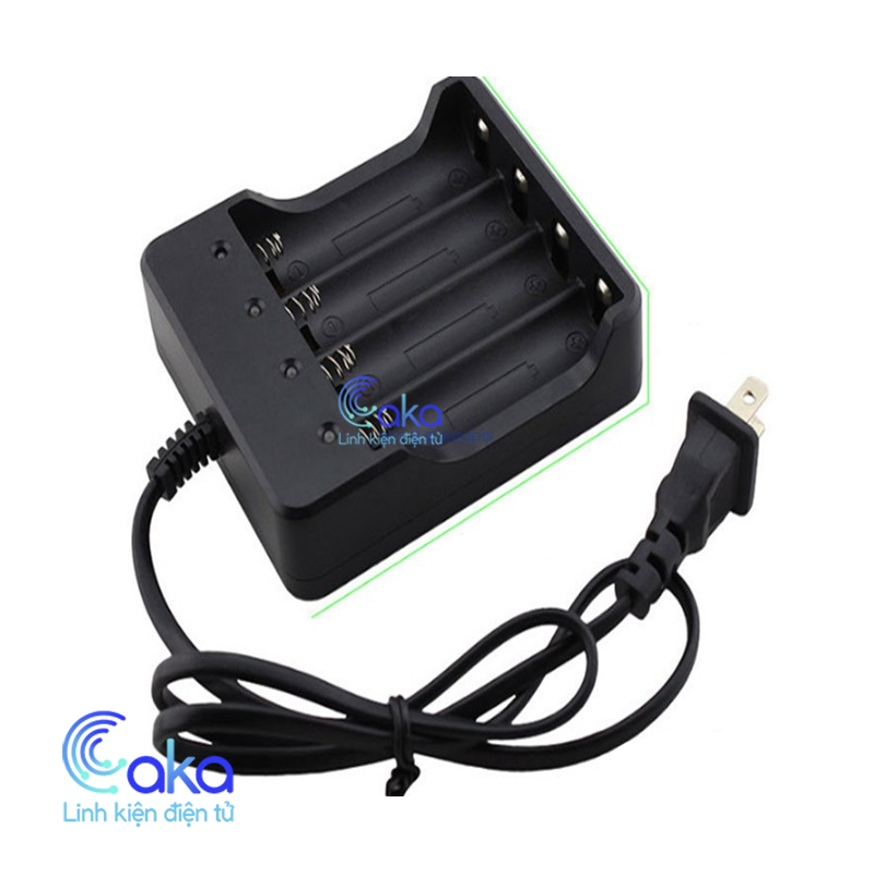 Bộ sạc pin lithium 18650 3.7v loại 4 pin