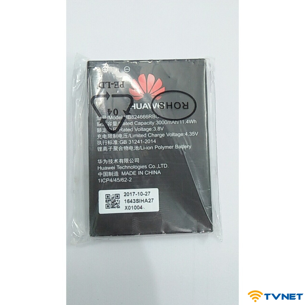 Pin Huawei E5577, E5577C, E5577Cs, E5577Bs, E5577s, E5787, HW503, GL10P dung lượng 3000mAh. Pin mới 100% - Bảo hành 1 đổi 1