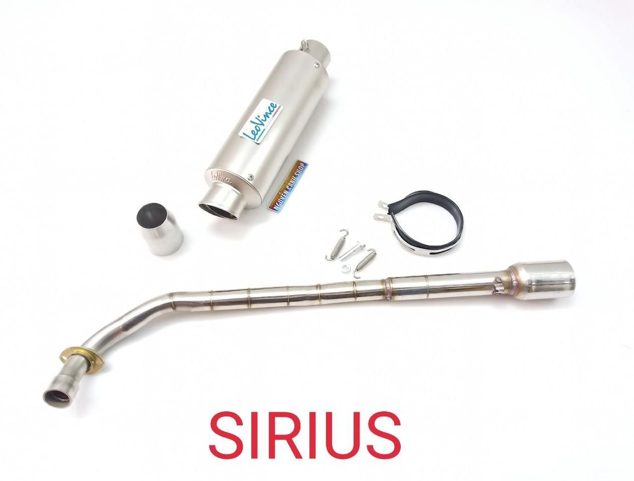 Pô leovince bạc hàng xịn xe sirius 110 full cổ vòng lò xo