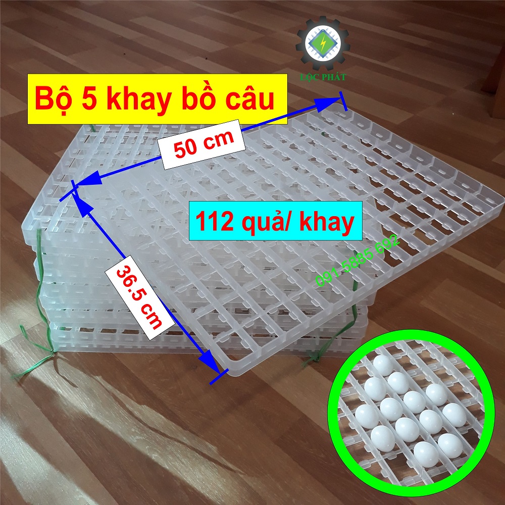5 khay ấp trứng bồ câu, khay đảo nghiêng 112 quả/ khay phụ kiện máy ấp trứng
