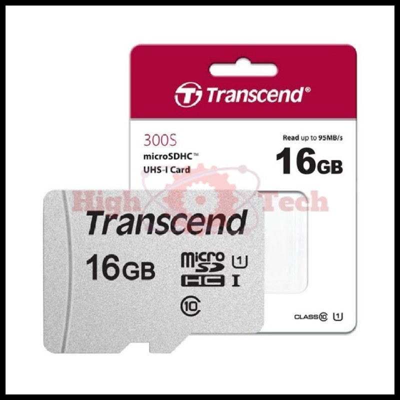 Thẻ nhớ microSDHC Transcend 16GB 300S tốc độ upto 95MB-s