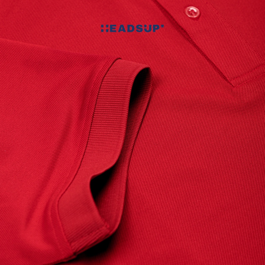 Áo Polo đôi nam nữ Headsup - Màu Đỏ
