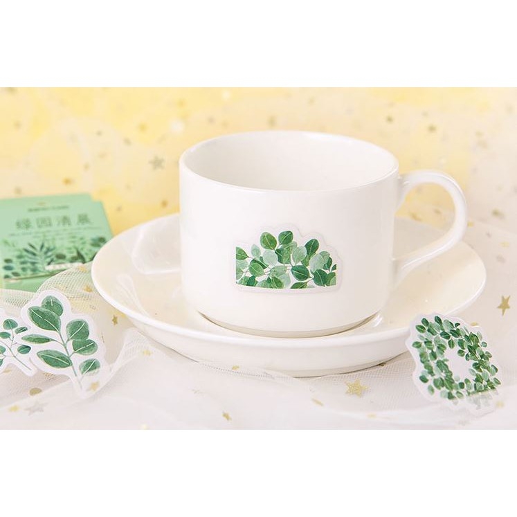 Bộ 45 Sticker Hàn Quốc hình Cây Cỏ dán trang trí E18
