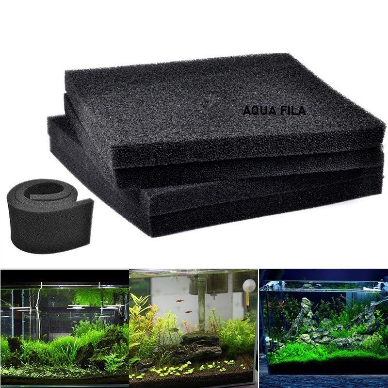 Mút đen lọc nước bể cá khổ - Tấm loc nước - vật liệu lọc bể cá