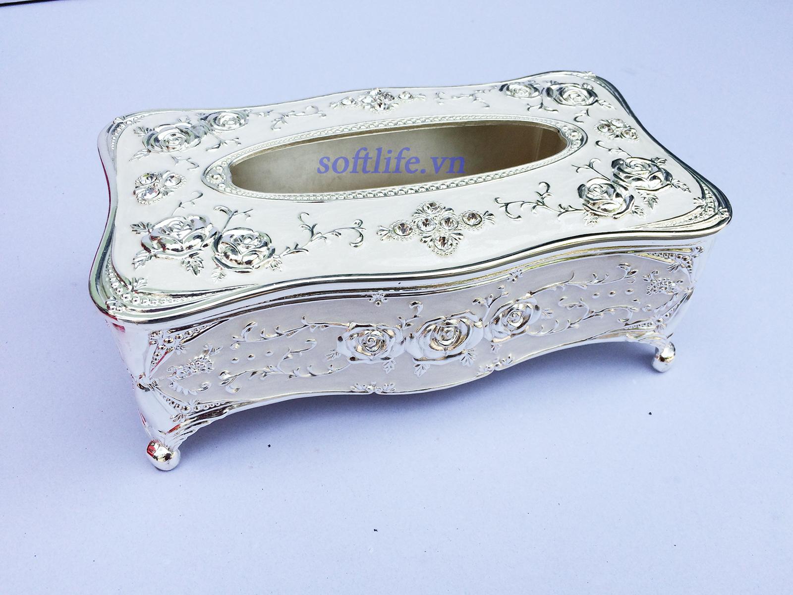Hộp đựng giấy ăn dáng Tân cổ điển cao cấp